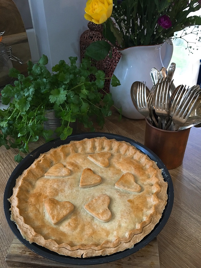 Beef and shallot pie - delicious hot or cold