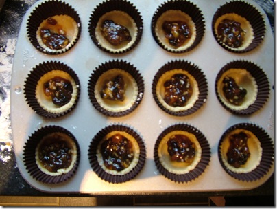 then add the mincemeat...