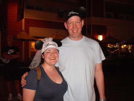 Disney bride and groom