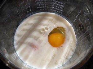 Egg in milk