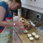 Carole gets piping