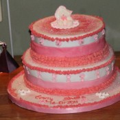 Cheryl Gauden's christening cake