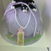Emily Secker's ball of wool cake
