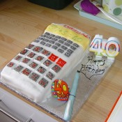 Karen Walkden's calculator cake