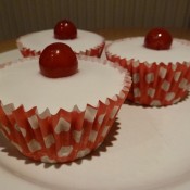 Kim from Cakes from Kim's bakewell tart cupcakes