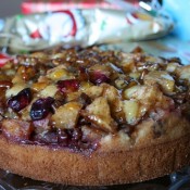 Laura's spiced pecan apple and cranberry cake http://www.lauralovescakes.blogspot.com/