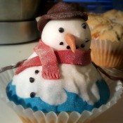 Noel, the melting snowman cupcake from Dave at Baking Beats http://bakingbeats.blogspot.com/2011/12/introducing-noel.html