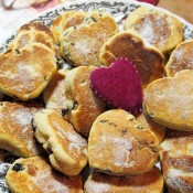 Karen from Lavenger and Lovage's romantic Welsh griddle cakes http://www.lavenderandlovage.com/2012/02/valentines-day-love-is-in-the-air-with-romantic-welsh-griddle-cakes-for-tea-time-treats.html