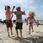 Adrian Atkinson: 'it's what a beach holiday is all about, the kids having fun.'
