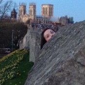 Andrew King: 'with my wife, Nikki, in York. This is on the walls with the Minster in the background.'