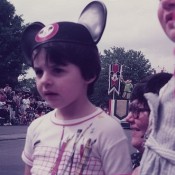 Alex Goldstein: 'Me, aged 4, at Magic Kingdom in Walt Disney World in 1984. Still a mahoosive fan (and if I were to be lucky enough to win, would undoubtedly use the tickets to take my littleun to Paris!). And yes, I still have the ears.'