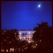 Evening view from our balcony