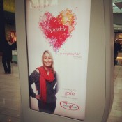 The advert on a stand-alone unit at Westfield