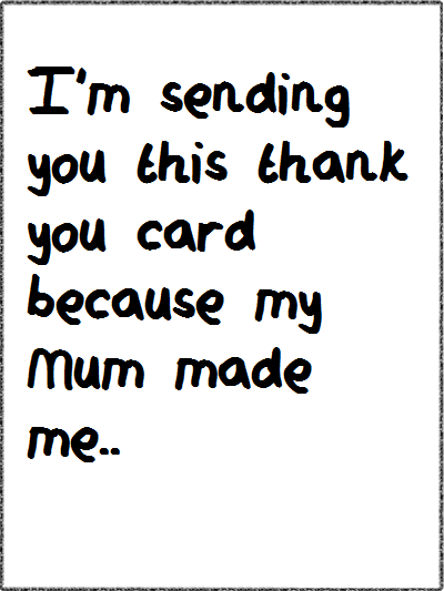 Thank you card