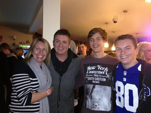 With Shane Richie