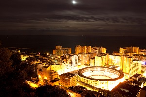 Malaga at night by Andor