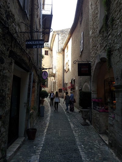 The cobbled streets of Saint Paul de Vence