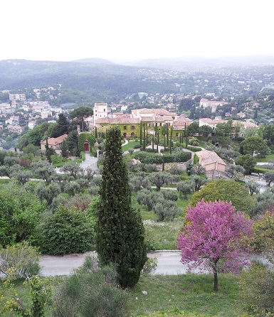 View of the Chateau from one of the villas