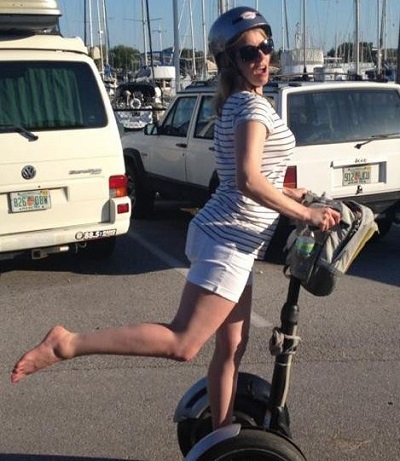 Me on a segway (oh the shame)