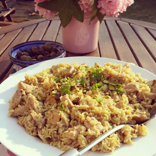 Saffron chicken pilaf small