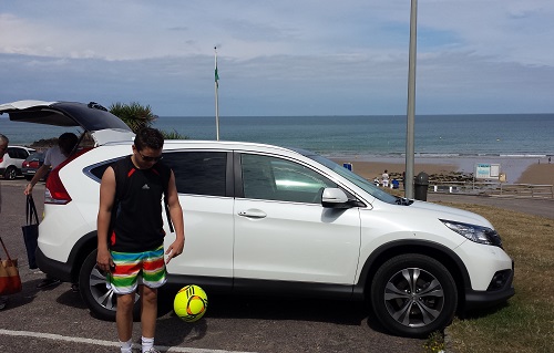 CR-V at the beach
