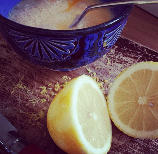 Lemons for lemon drizzle