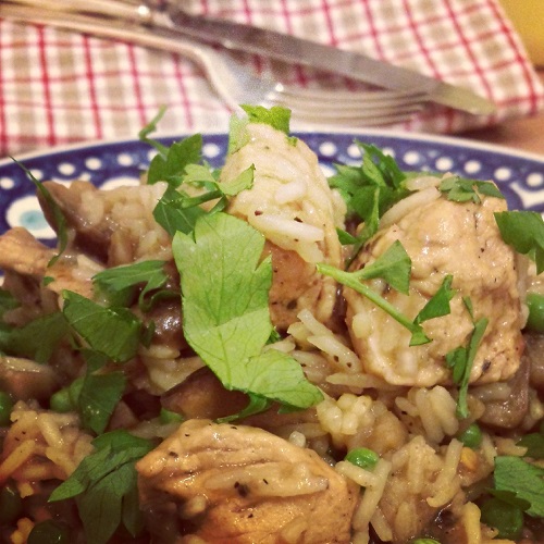 Turkey and chestnut pilaf small