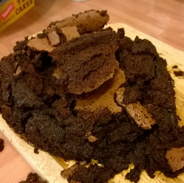 Dropped chocolate nemesis cake