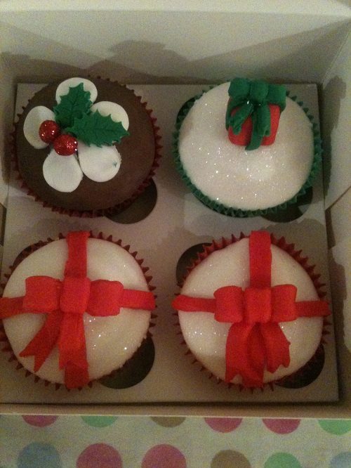 Natalie Zindani's Christmas cupcakes