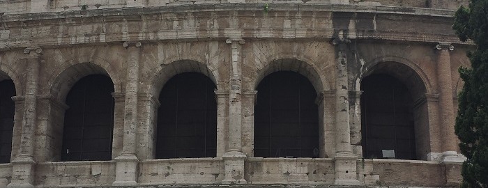 Charlie photographing the Colosseum
