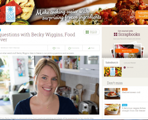 Sainsbury's Love Your Freezer campaign
