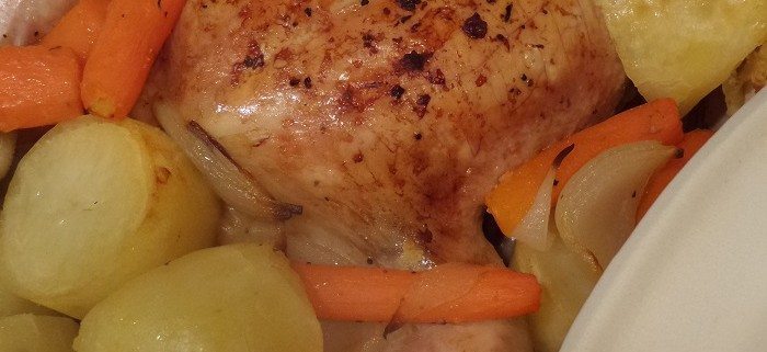One pot garlic chicken