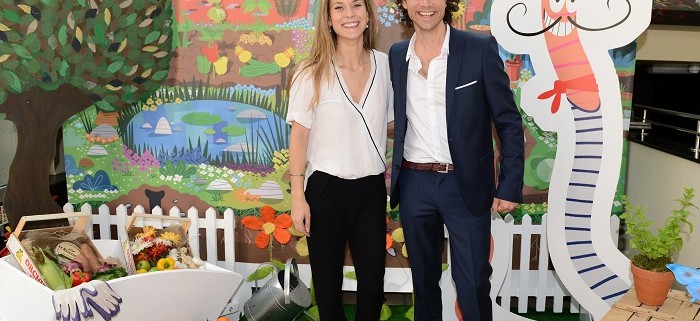 LONDON, ENGLAND - AUGUST 28:  Charlotte Salt and Olivier Blanc attend the Launch of a New Childrens App 'Henri Le Worm' held at Brasserie Blanc on August 28, 2024 in London, England.  (Photo by Karwai Tang/WireImage) *** Local Caption *** Charlotte Salt;Olivier Blanc