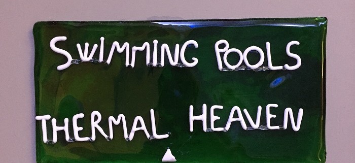 Swimming pool sign at The Spa, Pennyhill Park