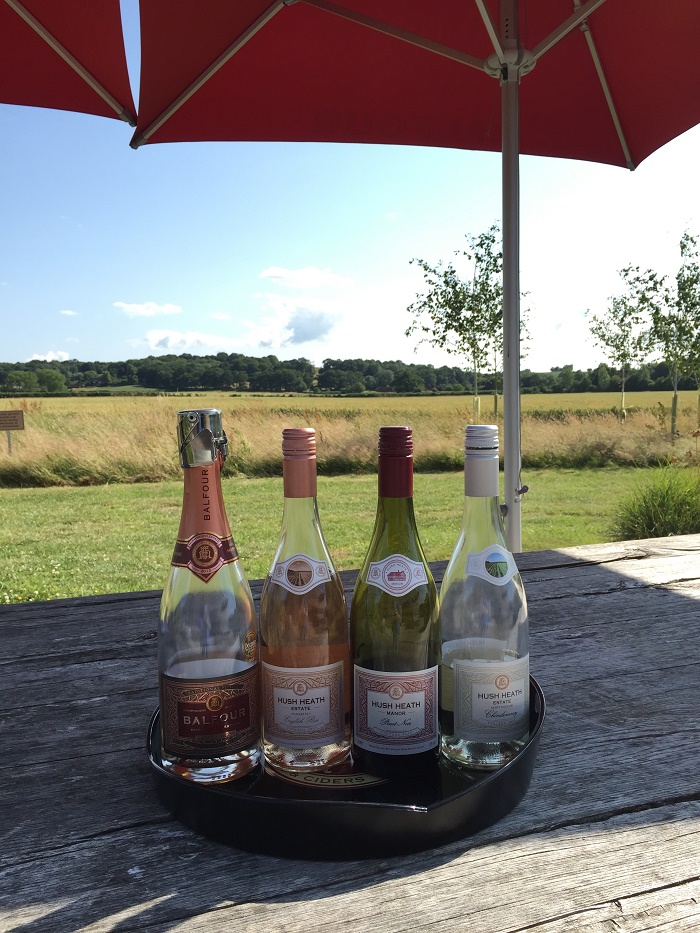 Wine tasting in the sunshine