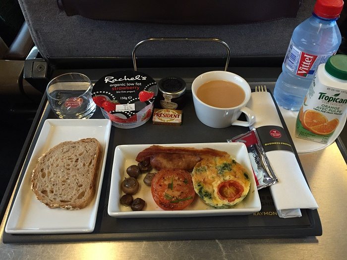 The Raymonc Blanc breakfast on Eurostar Business Premier