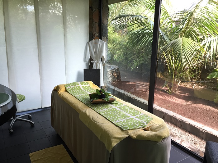 One of the beautiful spa treatment rooms