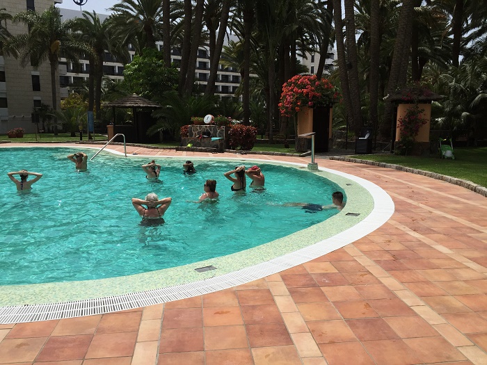 Waterobics at the Seaside Palm Beach Hotel, Gran Canaria