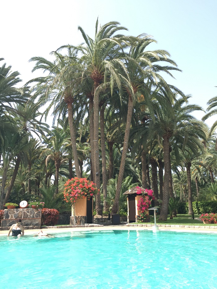 The relaxation pool at the Seaside Palm Beach Hotel, Gran Canaria