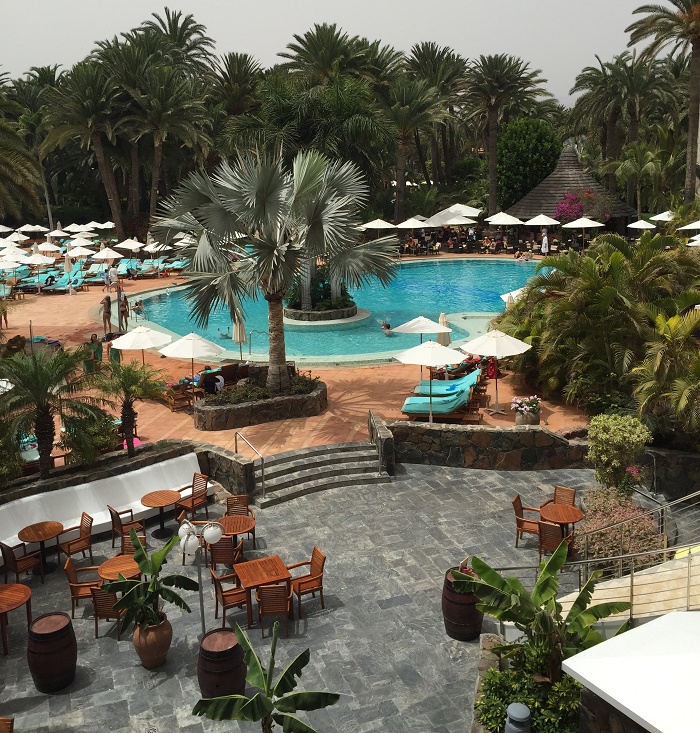 Main pool area at the Seaside Palm Beach Hotel, Gran Canaria