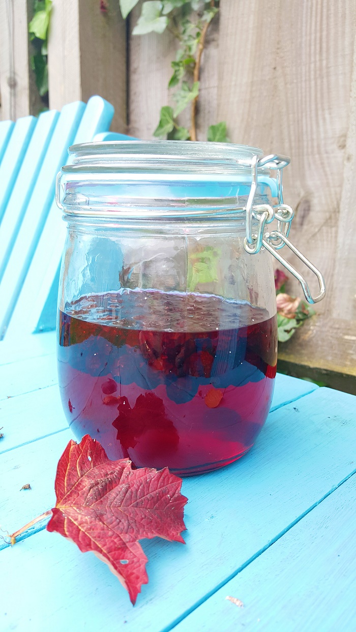 Sloe gin - after