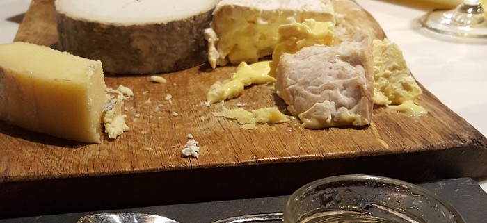 Cheeses and truffle honey
