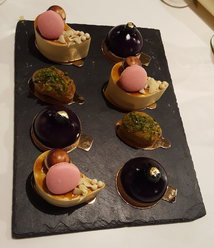 Eric Lanlard's incredible dessert selection (the blackcurranty 'boobs' were delicious.