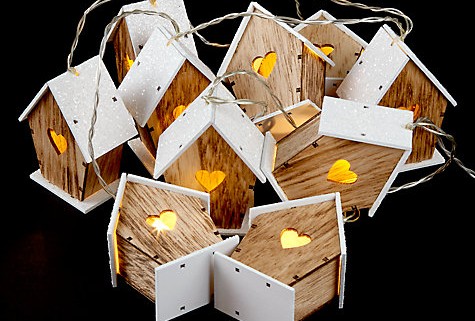 John Lewis snowy birdhouse lights