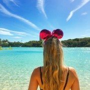 Amy at Blue Lagoon Island in the Bahamas