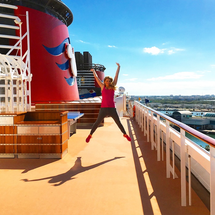 Amy on deck