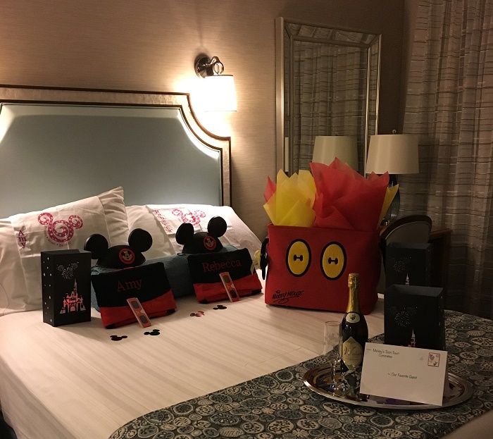 Our welcome gifts at Disney's Beach Club Resort