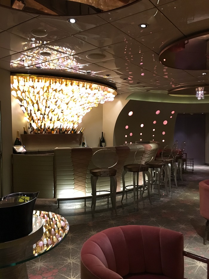 Pink champagne bar
