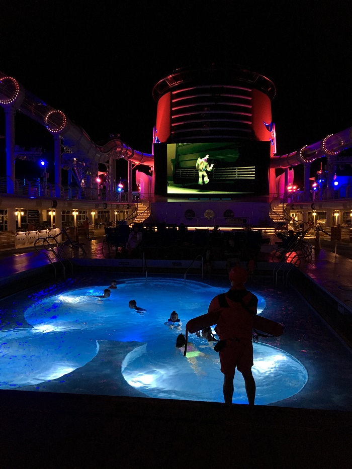 The AquaDuck by moonlight