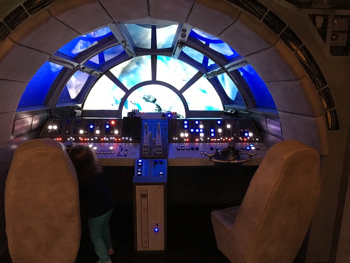 The Millenium Falcon on board the Disney Dream